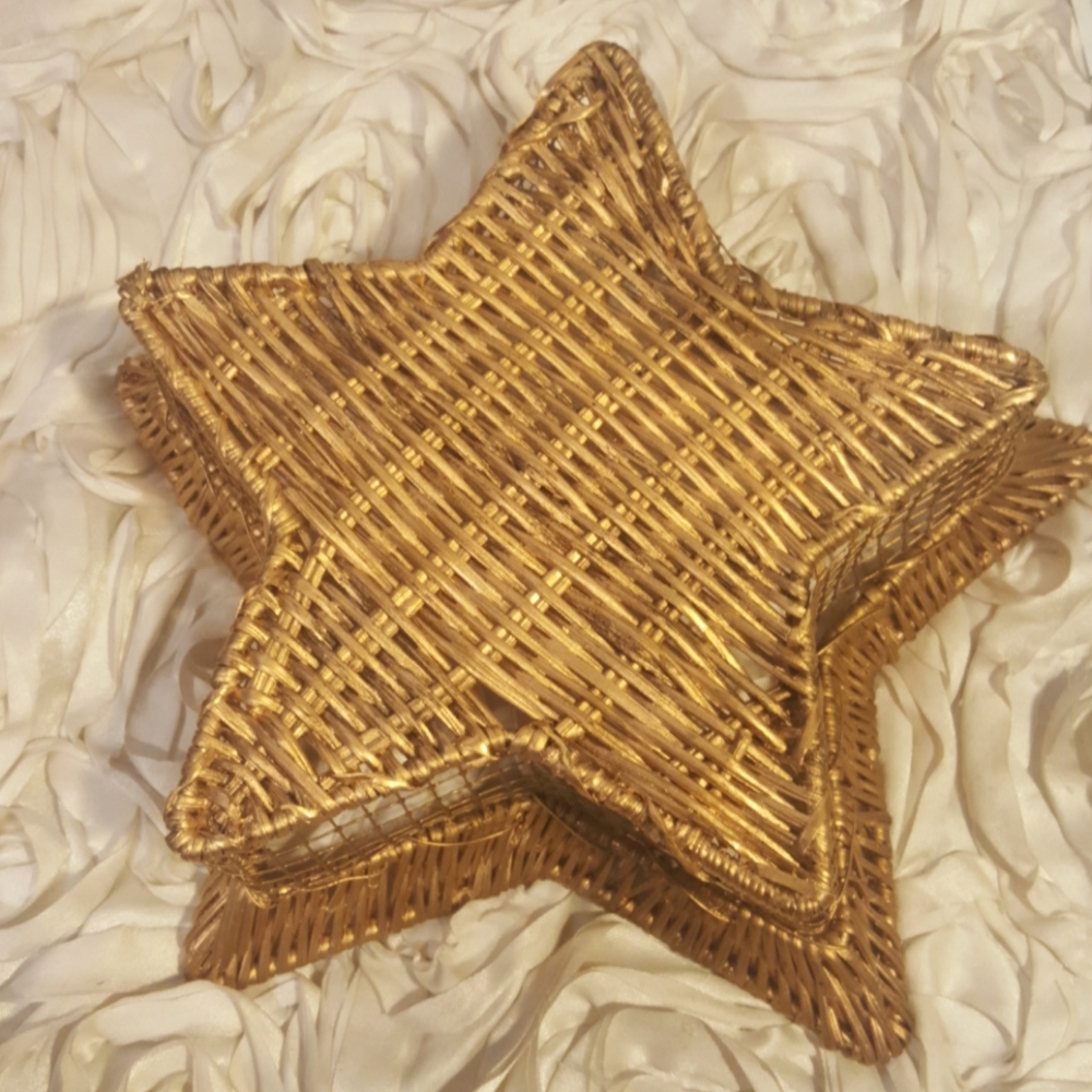 Wicker Basket Star Shape - Home Decor. - Picture 8 of 11
